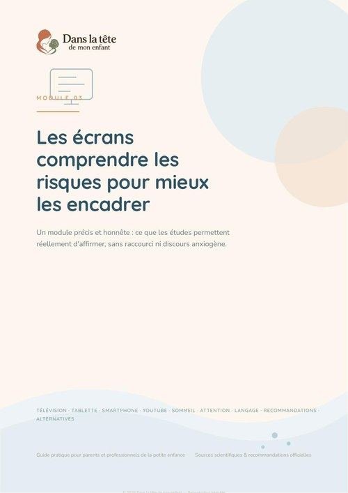 Couverture du module 03 — Les écrans